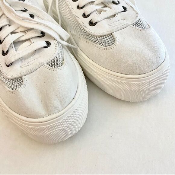 MIA White Parson Lace-Up Sneakers NWT Size 9 - Picture 7 of 11